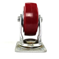 5 -Zoll -Hochleistungsplatte Jujube Red Mute PVC Casters Jujube